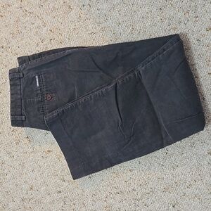 Eddie Bauer Corduroy Pants Waist 32 Narrow Wale Gray